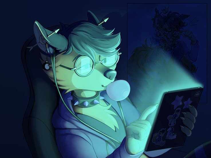 Audiophile - K1ngP!ng Listening to music through a pair of Ocharaku IEMs while browsing a tablet